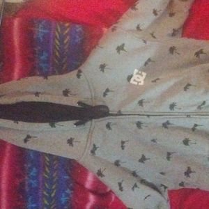 D. C (zip-up) hoodie. Blanket lined so very warm. In EXCELLENT CONDITION